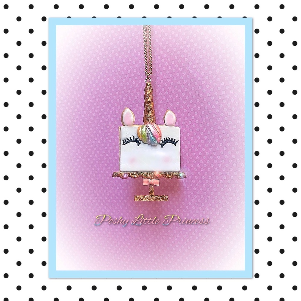 Kawaii Rainbow Unicorn Necklace